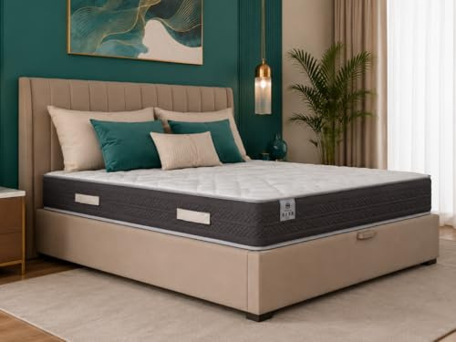 CHESTIA Poseidón Colchón Matrimonio 150x200 cm - Muelles Ensacados y Viscoelástica Premium - Firmeza Media Alta - Altura 27 cm - Oeko Tex - Reversible, Transpirable y Antiácaros - Hecho en España