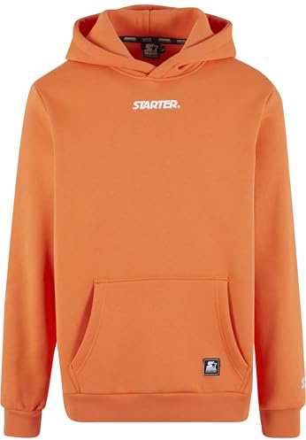 Starter Black Label Sudadera con Capucha para Hombre, Mandarina., XL