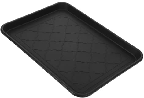 HOLIDYOYO Multi Functional Plastic Boot Tray for Entryway Indoor Outdoor Use Shoe Storage Organizer Pet Feeder Mat and Planter Holder Dirt and Water Protection