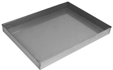 Bac de Vidange en Acier Inoxydable 201, Bac de Récupération D'huile pour Dessous de Voiture, Bac Condensat Clim, Bac de Récupération de Chauffe-eau(70x40x5cm/28x16x2in)