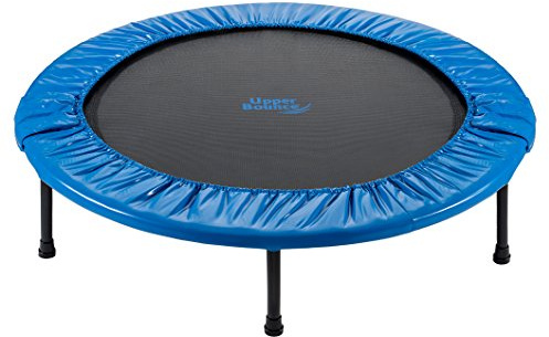 Machrus Upper Bounce Mini Trampoline Adults - Rebounder Exercise Fitness Kids - Small Rebounder, Durable Jumping Mat, Portable & Foldable Workout Trampolines