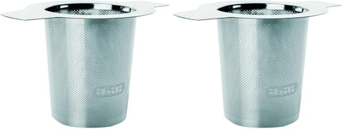 IBILI - Filtro para té e infusiones, Reutilizable, Acero inoxidable 18/10 (Paquete de 2)