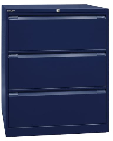 BISLEY Armoire à dossiers Suspendus Double rangée DIN A4 3 tiroirs HR