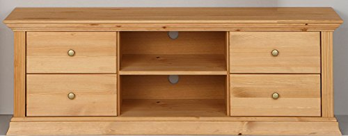 clever-moebel TV-Lowboard Kiefernholz gelaugt, TV-Schrank, TV-Möbel