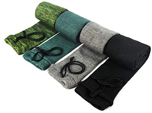 GUGULUZA Funda Tipo Calcetín para Rifle o Escopeta,52 Pulgadas Funda Tejida Tratada con Aceite de Silicona Rifle Sock Paquete de 4