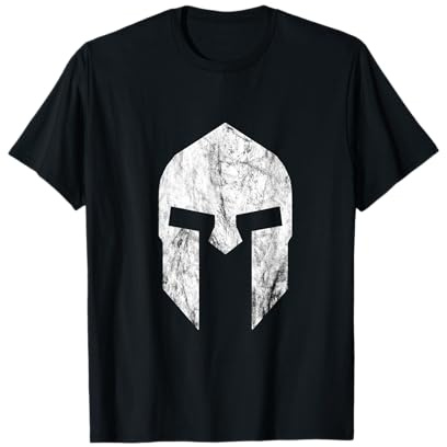 Spartan Gladiatori Casco Warrior Spartacus Sparta Maglietta