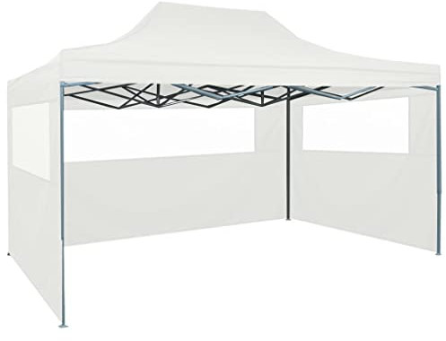 ANNLERA Tenda per Feste Pop-up Bianco Gazebo da Giardino Tenda da Giardino Tenda Padiglione Pop Up Tende per Gazebo Esterno Gazebo Esterno Resistente Tende per Esterno 291x431x315 cm
