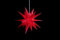 DecoTrend GmbH | STERNTALER Dekostern | Weihnachtsstern Kunststoff | 18-Zacker | Faltstern | Rot | 25cm | Innen und Außen | LED | Netzstecker