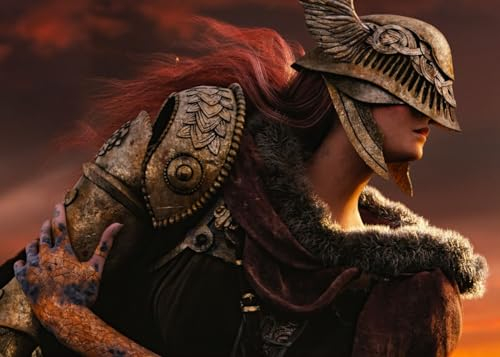 Displate Elden Ring Metal Poster Magnetische Befestigung Offiziell Lizenziert Bilder Lands Between - Malenia the Severed Poster 32x45cm