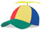 Moguri Propeller Mütze, Bunte Propellermütze, Hubschraubermütze Propeller Cap, Hubschrauber Kappe, Baseball Cap Party Hut für Erwachsene, Größenverstellbar