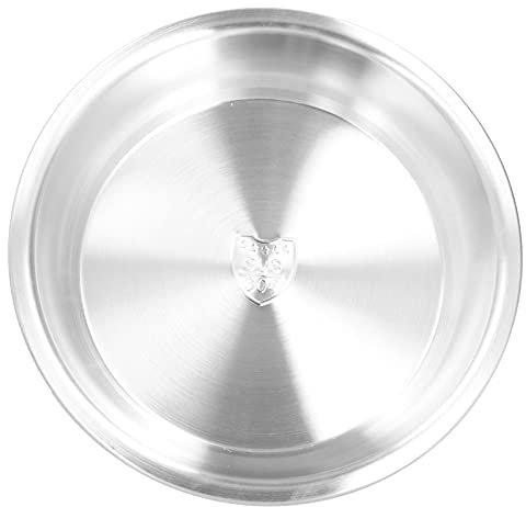 Assiettes Creuses Dîner,Assiette à Soupe Ronde en Acier Inoxydable Assiette à Salade Assiette à Sauce pour Ketchup Huile Vinaigre Jus Plat d'Accompagnement (26cm)
