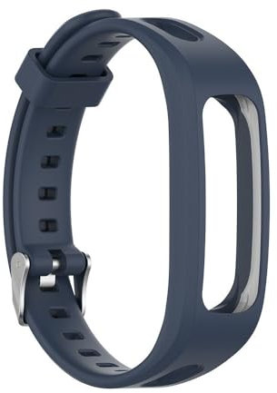 NUZIXINXW Correa de reloj de silicona para Huawei Band 4e 3e para Honor Band 4 Running pulsera ajustable pulsera reloj inteligente correa de repuesto, azul