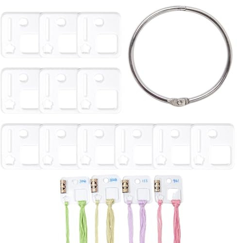 Gocce di filo acriliche - Tavole per avvolgimento filo Bobine di Punto croce | Bobine di gocce di, Organizzatore di per punto croce di cotone Artigianato Fai da te Cucito Conservaz