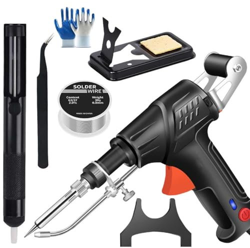 Internally Heated Industrial Laser Welding Tools, Multi-function Welding Iron Soldering Gun Set, Laser Welder Machine, Hand Held Welding Machine, Automatic Corded Solder Machines(Black,Internal Heat)