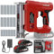 SundpeyPRO 18GA Nail Gun Cordless 21V - 2 Firing Modes Electric Stapler Gun with 2 2.0Ah Battery - 2-in-1 Cordless Brad Nailer with 600 Nails & 2000 Staples for Home Upholstery Carpentry DIY Projects