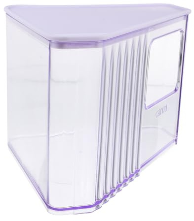 GRIRIW Vasca da Bagno per Criceti e Piccoli Animali Lettiera Integrata, Contenitore Trasparente per Bagni di Sabbia, Materiale ABS Sicuro e Compatto, per Gerbilli, Cincillà e Conigli