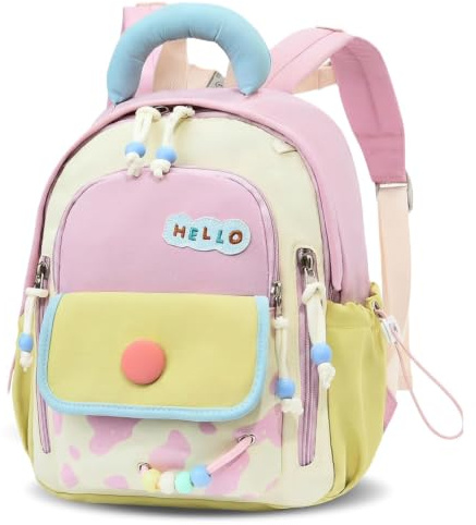 PROTAURI Sac à Dos Enfant Maternelle Fille 2-5 Ans 8L Glace 3D, Dunkelrosa | sangle poitrine imperméable léger respirant ergonomique couleurs macaron