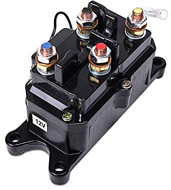 LIEBMAYA 12V 250A Seilwind Relais Magnetschalter Schwerlast-Relais für 2000lbs-5000lbs ATV, UTV, SUV