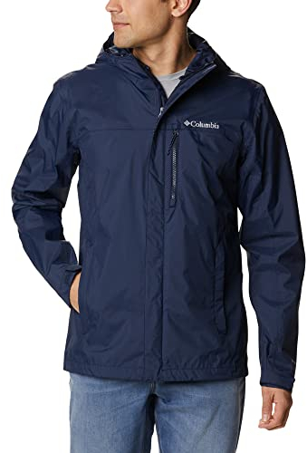Columbia Pouring Adventure 2 Jacket, Giacca Impermeabile Uomo, Collegiate Navy, L