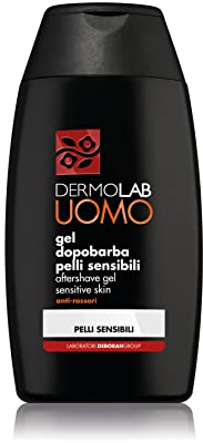 Dermolab Uomo - Gel Dopobarba, per Pelli Sensibili, Effetto Lenitivo e Idratante, Aiuta a Prevenire gli Arrossamenti Cutanei dopo la Rasatura, Dermatologicamente Testato, 120 ml
