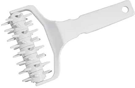 Tyenaza Rodillo Punteador de Masas, Rodillo Acoplador para Masa de Pizza, Acoplador de Masa de Pizza de Plástico, Herramienta para Hornear, para Pizza Galleta Pastel Pastelería Pan(20,5 x 12 x 6,5 cm)