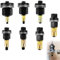 7 Pièces Écrous à tête de Rivet à Main, Convient au Kit de Tête de Rivet à Main M3 M4 M5 M6 M8 M10 M12, Acier Riveteuse Pneumatique Ecrou a Sertir, Riveteuse Manuelle Adaptateur Riveteuse