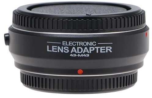 Hersmay Pro Autofocus 4/3-M4/3 - Adaptador de objetivo para objetivo 4/3 43 a M4/3 MFT Mount cámara para Olympus E-M5 E-M10 III para Panasonic G9 II G95 G10 G100V G100K GX1 GX7 GX9 GH6 BMPCC MMF3 MF2