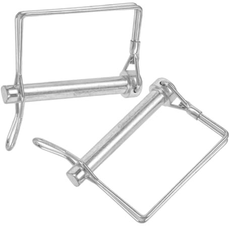 CATIEBYE 2 Pièces Goupille De Connexion De Sécurité Goupille De Sécurité Pour Goupille De Remorque Pour De Remorque Goupille D' Goupille De Verrouillage De Remorque