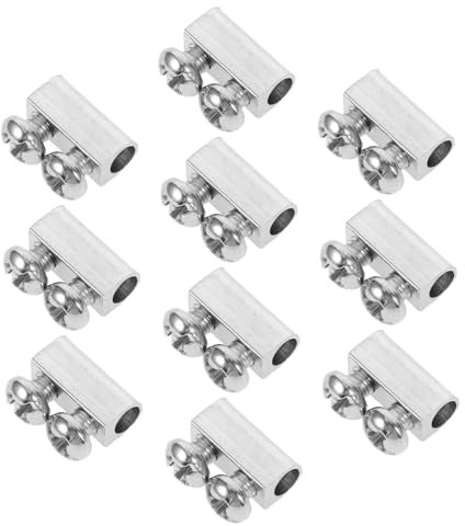 Veemoon 10pièces Clips De Câble Métallique Réglables Pour Raccordement De Câbles De Fixations Robustes Pour Éclairage Et Applications Diverses