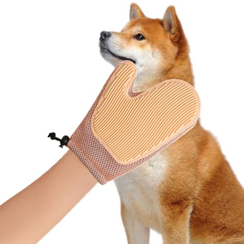 Generisch 1 par de guantes para el cuidado del pelaje para mascotas, guante para el cuidado del pelo, guante para el cuidado del gato, perro, etc