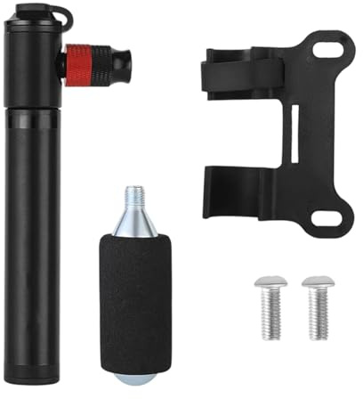 Illkjasfc Biciclette Compatte In Leghe Alluminio Montaggio Telaio Biciclette Pompe Manuali CO2 Piccole Pompe Per Pneumatici Da Ciclismo Accessori Per Ciclismo Durevoli