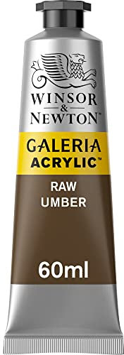 Winsor & Newton 2120554 Galeria Acrylfarbe, hohe Pigmentierung, lichtecht, buttrige Konsistenz, 60 ml Tube - Umbra Gebrannt