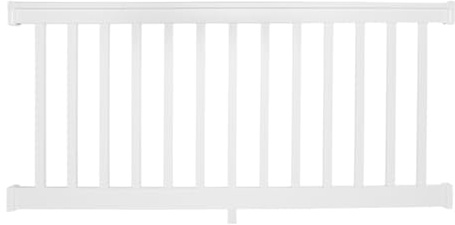 Weatherables Yorkshire Porch and Deck Railing Kit – Vinyl Railing Kit for Decks, Porches, Balconies, and More, Versatile Outdoor Railing (White, 36” x 6')