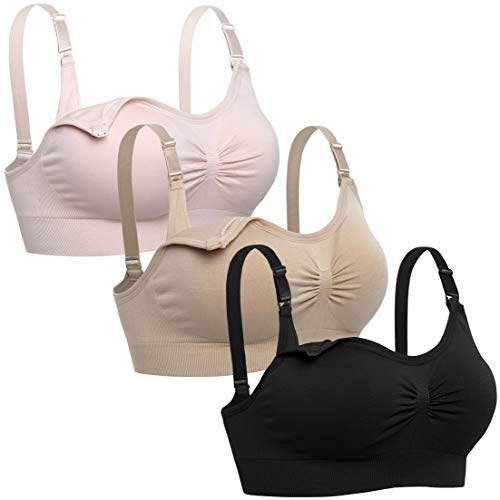 Lataly Soutien-Gorge d'allaitement sans Couture pour Femme - - Taille L