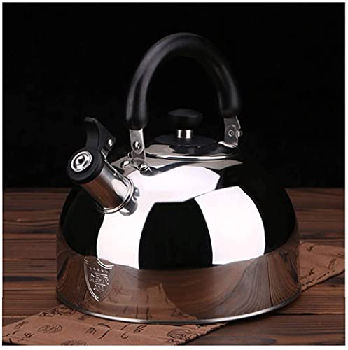 ZHANGZONG wasserkocher Edelstahl wasserkocher klein Kettle wasserkocher Glas Edelstahl Pfeife Wasserkocher Teekanne,Kesselkocher,3L/4L/5L/6L.Für Home Office Restaurants.Universal für alle Herd8.11(