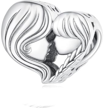 Ciondoli madre e figlia in argento sterling 925 per bracciali Pandora