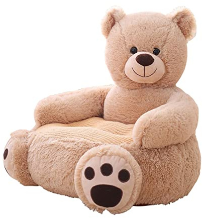 perfk Poltrona per Bambini, Poltrona di Peluche, Cartoni Animati di Peluche per Bambini Poltrona da Divano Cuscino Morbido Decorazione per Nido Sedia da Coccole, Orso