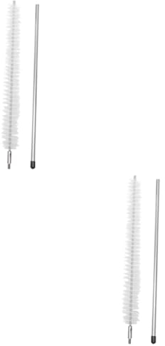 Beaupretty 2pcs Washing Machine Cleaning Brush Stainless Steel Rod for Dryer Vent Cleaning Extendable Handle for Home Use for Washing Machine Exhaust Port Duster