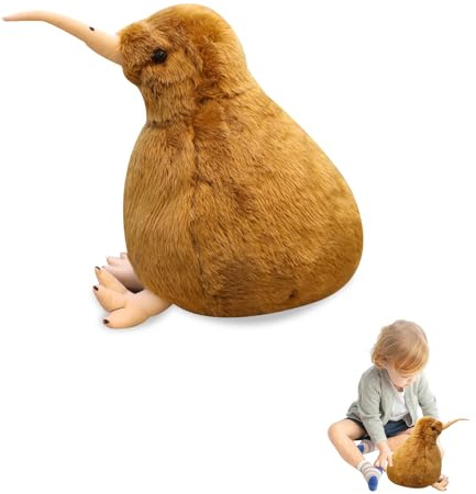 Zhuporn Kiwi Peluche Réaliste - Jouet Oiseau 20 cm, Cadeau Enfants