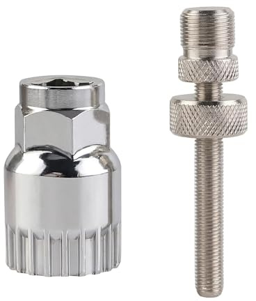 Xevtrak Outil Démontage Boitier de Pédalier 24 mm, Outil Réparation Boîtier Pédalier Acier Carbone, Extracteur Pedalier Cannelé 20 Dents, Extracteur Velo VTT Arbre Carré Compatible avec Shimano