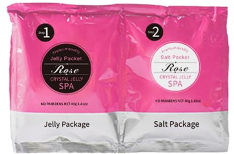 Gelépedikyrförpackningar – kristallfotbad, fuktgivande peeling behandling, uppfriskande spa-rengöring, hygienisk, mjukgörande formel | avslappnande pedikyrvård lösning för stöd
