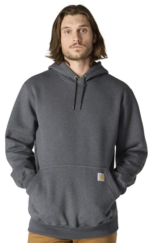 Carhartt Men's Paxton 1/4-Zip Sweatshirt, Carbon Heather, Large