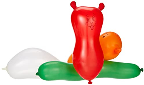 Amscan 6479 - Latexballons Tierfiguren, 6 Stück, farbig sortiert, Geburtstag, Luftballon