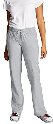 Champion Women's Lounge Pants, Standard Fit, Lightweight, Available in Regular and Plus, New Manhattan Mist Heather, Large