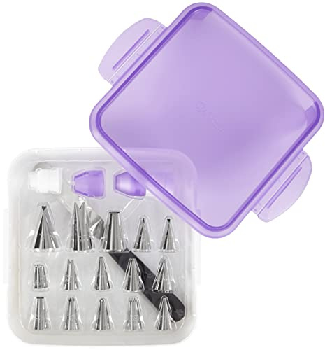 Wilton Decorating Essentials Frosting Piping Kit with Storage Box, Cake & Cupcake Decorating Set, 33 Piece Set