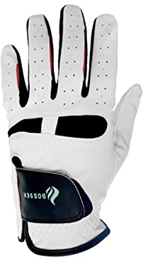 BOSSER Golfhandskar för män i läder och elastan för höger hand (vänsterhänta), ergonomiska