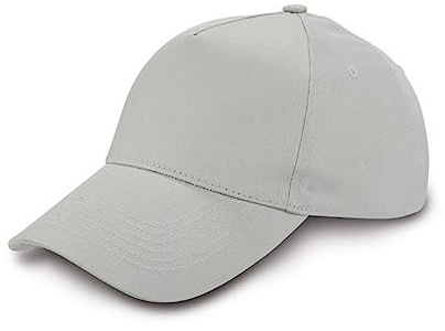 Generico Stock 10 Pezzi Cappello in Cotone Vari Colori Visiera Rigida Regolabile | Cotone 100% | 10 Cappelli Cappellini per GITA Festa Party Vacanza Colonia (Grigio)