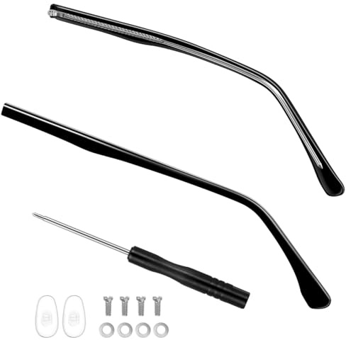 Gatuida Accessoires de rechange pour bras de lunettes - Branches de rechange en métal pour lunettes - Kit de réparation de jambes de lunettes