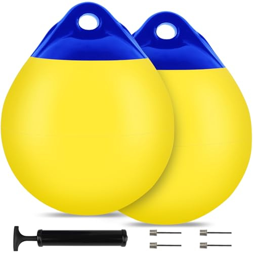 VEITHI Vinyl Round Anchor Buoy - Multi Colour Choice (1 Pack, 2 Pack, 4 Pieces)