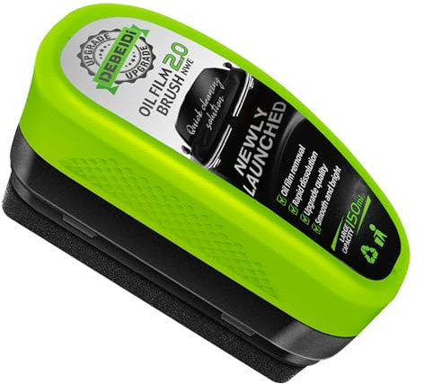 Brosse de nettoyage pour film d'huile automobile - 150 ml - Nettoyant de film d'huile pour pare-brise de voiture - Longue durée - Anti-pluie - Anti-brouillard - Améliore la clarté et la visibilité de